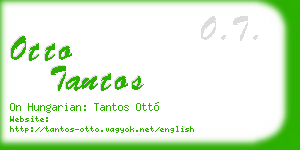 otto tantos business card
