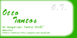 otto tantos business card